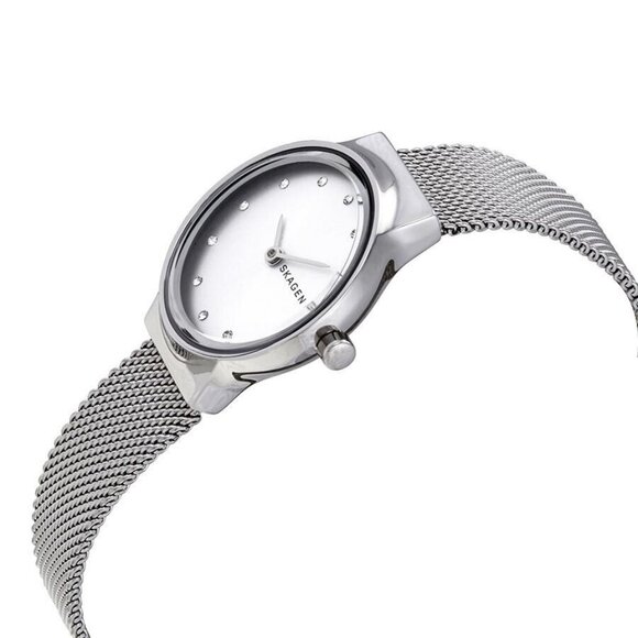 NWT Authentic Skagen Freja Quartz Silver Dial Women's Watch - Picture 2 of 3